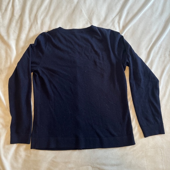 Talbots Navy Cardigan - Size Medium Petite - Picture 7 of 7